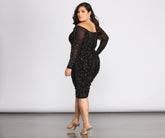 Plus Cami Formal Heat Stone Midi Dresses